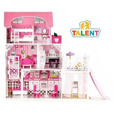 🏰 بيت عرائس خشبي فاخر — عالم من الخيال في غرفة طفلك!